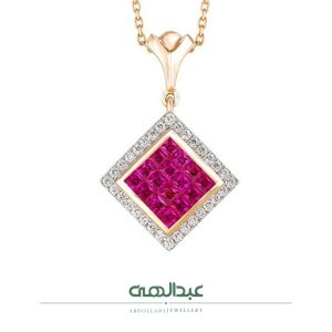 آویز جواهر یاقوت برمه کد B4053