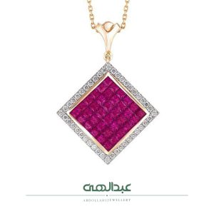 آویز جواهر یاقوت برمه کد B4051