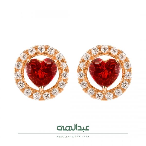 گوشواره جواهر گوشواره الماس گوشواره برلیان گوشواره یاقوت سرخ جواهر مناسب هدیه گوشواره جواهر مناسب هدیه