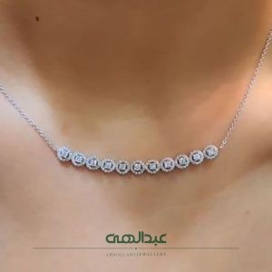 Jewel necklace diamond necklace