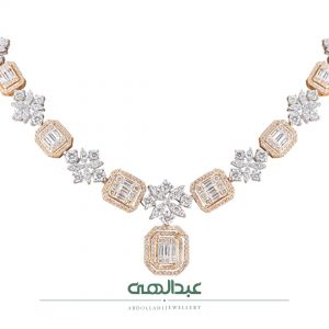 Jewel necklace Diamond necklace Diamond necklace Baguette jewel necklace