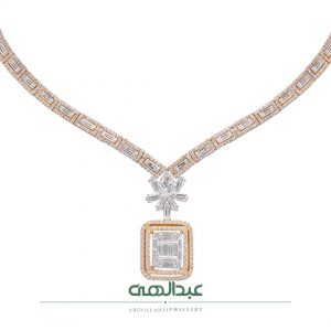 Jewel necklace Diamond necklace Diamond necklace Baguette jewel necklace Teardrop jewel necklace