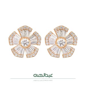 گوشواره جواهر کد B3598 | جواهری عبدالهی