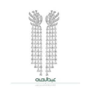 گوشواره جواهر کد B7159 | جواهری عبدالهی