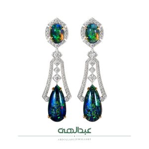 گوشواره جواهر کد B6276 | جواهری عبدالهی