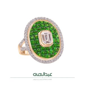 انگشتر جواهر کد B7232 | جواهری عبدالهی