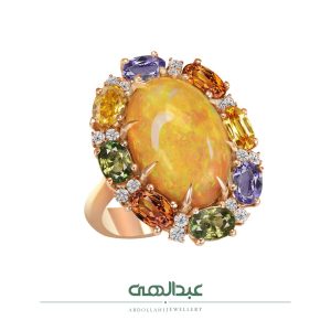 انگشتر جواهر کد B5476 | جواهری عبدالهی