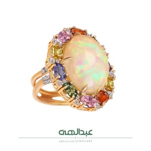 انگشتر جواهر کد B7022 | جواهری عبدالهی
