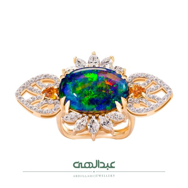 انگشتر جواهر کد B7507 | جواهری عبدالهی