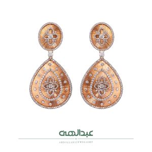 گوشواره جواهر کد B6692 | جواهری عبدالهی