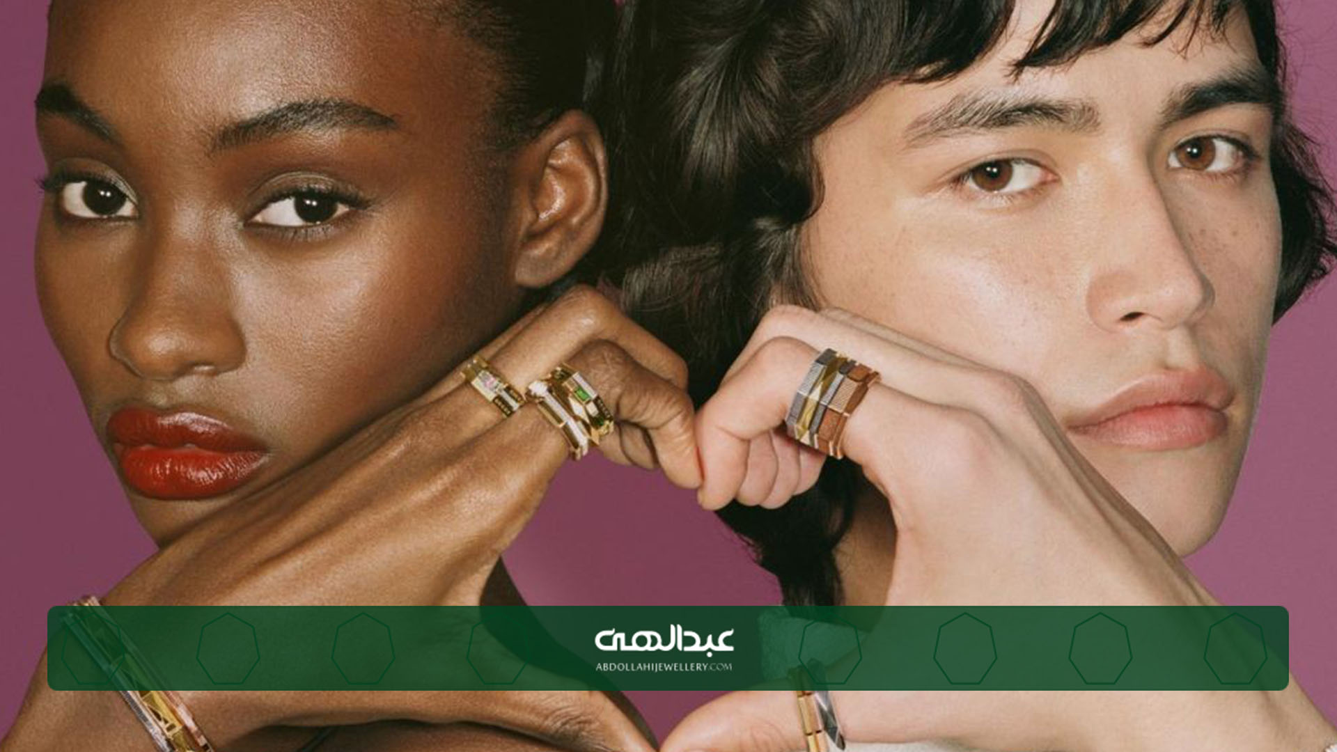 انگشتر جواهر در سبک Genderless | جواهری عبدالهی