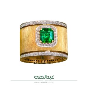انگشتر جواهر کد B6834 | جواهری عبدالهی